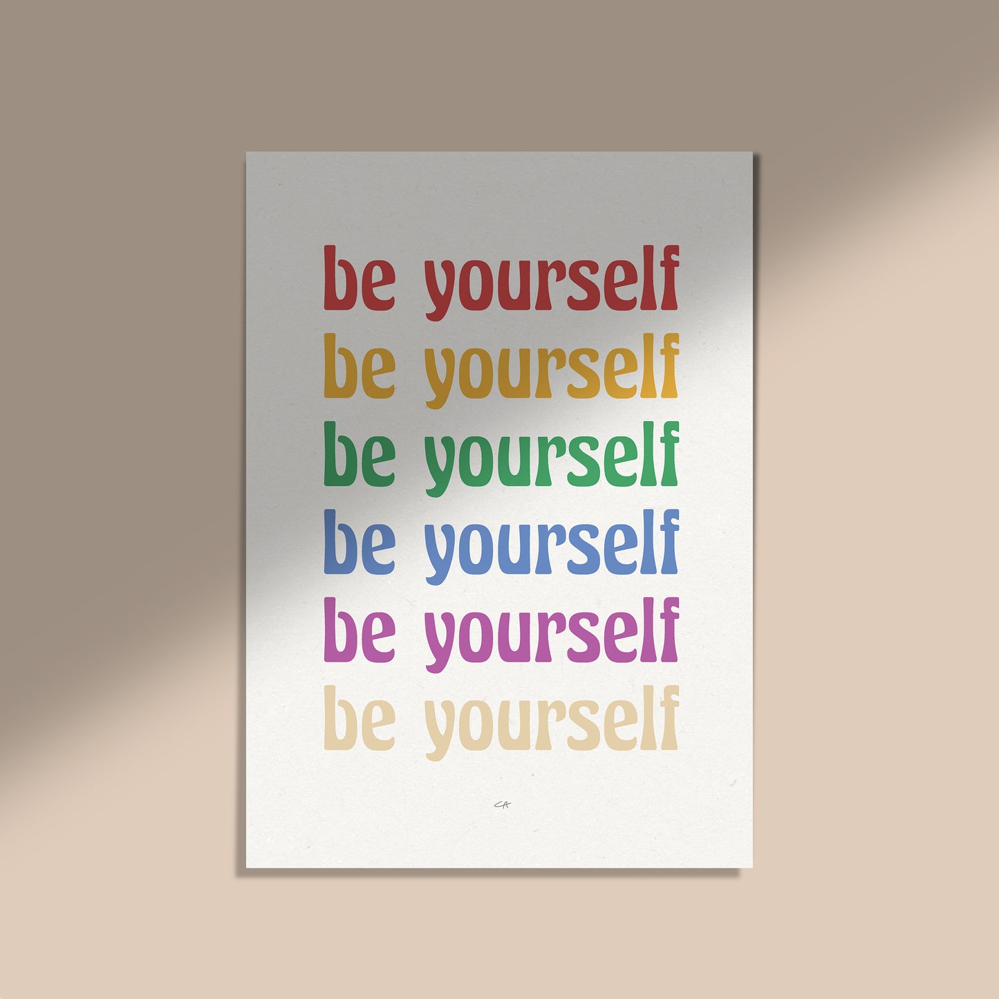 Be yourself | Plakat