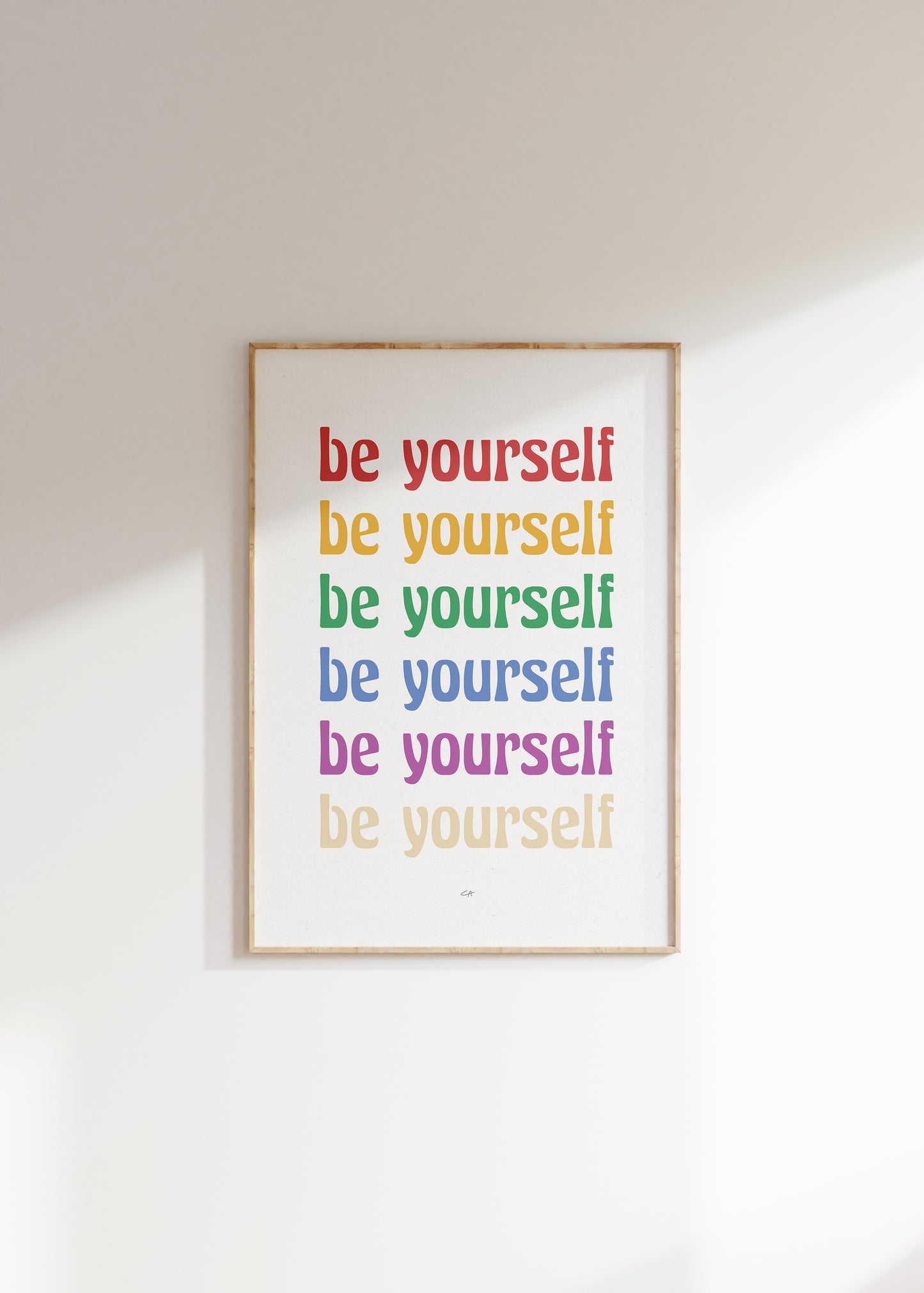 Be yourself | Plakat