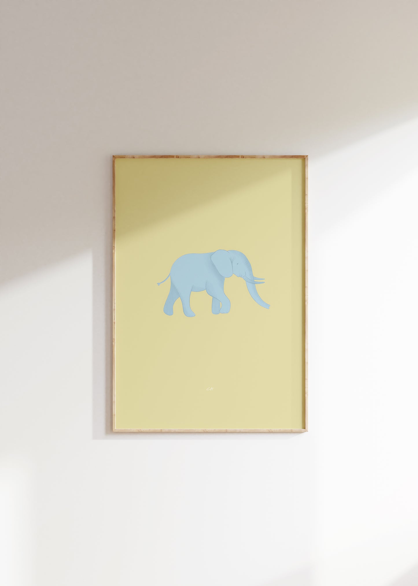 Blå elefant | Plakat