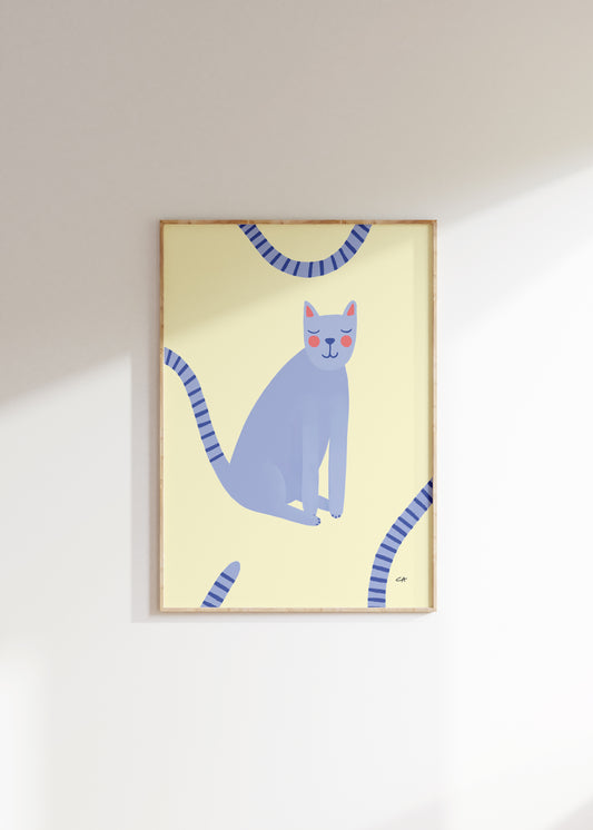 Katte med lange haler | Plakat